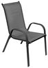 2er Outdoorstuhl Gartenstuhl Stapelstuhl Metall Textilen Anthrazit Bild 4