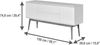 JAHNKE Sideboard Grace SB 150 Weiss/Holz EICHEFARBEN Bild 3