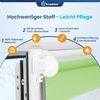 Grandekor Doppelrollo Klemmfix ohne Bohren Grün-Grau-Weiß 45x150 cm(Stoffbreite 41cm) Fenster Rollos für innen Klemmrollos Duo Rollos für Fenster ohne Bohren mit Bohren Privatschutz Zebrarollo Bild 4