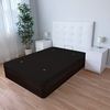 DUÉRMETE ONLINE - Klappbares Bett, super verstärkt, mit atmungsaktivem Deckel, 105x190 cm, inklusive Werkzeug, Farbe Wenge Bild 2