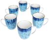 MamboCat Becher Marina 6er Set Kaffeebecher 320ml blaue Porzellan-Tasse 6 Personen, Porzellan Bild 2