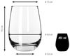 LIBBEY Gläser-Set Libbey Weinglas, 12er Set -STEMLESS-, 12-tlg, Glas, 451 ml, hochwertig verarbeitet, im modernen Design Bild 3