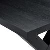 IDIMEX Esstisch OSIMO, Esszimmertisch 160x80 cm mit X-Gestell und Melamin-Dekor Schwarz Bild 3