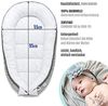Pepi - Baby-Nest - Nestchen Baby - Baby-Nestchen für Neugeborene mit antiallergischer Füllung - Kokon für Sommer Frühling - hergestellt aus 100% Baumwolle Bild 5