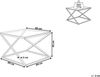 Couchtisch Glas Silber quadratisch 60x60 cm BEVERLY Bild 3