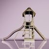 PolarPlay Spielturm Bergen aus Holz in Rosa Bild 3