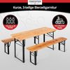Stagecaptain 'Hirschgarten' Bierzeltgarnitur für Kinder, 3-tlg, 2x Bank, 1x Tisch, extra niedrig, Tisch 109,5 x 40 x 53 cm Bild 2