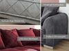 Bega Ecksofa SENTINA L-Sofa Samtoptik gelb inkl. Kissen Bild 3
