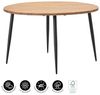 Dehner Gartentisch Venezia, Ø 120 cm, Höhe 75 cm, FSC®-zertifiziertes Akazienholz/Metall, runder Diningtisch in zeitlosem Design, mit bis zu 4 Sitzplätzen Bild 3