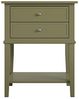 loft24 Beistellschrank Franklin Beistelltisch, Nachttisch, Nachtschrank, 2 Schubladen, MDF Bild 3