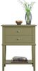 loft24 Beistellschrank Franklin Beistelltisch, Nachttisch, Nachtschrank, 2 Schubladen, MDF Bild 4