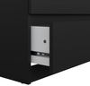 Dmora - Kommode Giselle, Wohnzimmerbuffet, Wohnzimmer-Sideboard, Moderne Küchen-Speisekammer, 154x50 h70 cm, Schwarz Bild 4