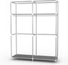 INTIRILIFE Faltschrank mit Kleiderstange, Fächern und Seitentasche, asch grau, 108 x 170 x 45 cm Bild 5