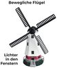 IC Gardenstyle LED Solarleuchte Solar Windmühle mit LED Licht für außen, Solarlampe für den Garten, LED fest integriert, warm-weiß, bewegliche Flügel Bild 2