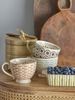 Bloomingville Tasse Maple Becher, Blau Steingut 420 ml Kaffeetasse Teetasse dänisches Design Bild 4