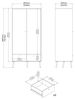 Dmora - Kleiderschrank 2 Türen Jolene, Schlafzimmermöbel, Schrank, Garderobe, 99x58 h200 cm, Weiß Bild 2