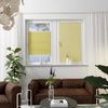 K-home Klemmfix-Plissee Florida Gelb 75x210 cm (B x L) einzigartiges Design mit bezauberndem Lichteffekt Bild 3