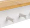 Alamo Regal mit 5 Griffen aus MDF Holz in Weiß und Natur Bild 5