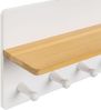 Alamo Regal mit 5 Griffen aus MDF Holz in Weiß und Natur Bild 3