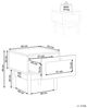 Nachttisch mit 1 Schublade NIVO Heller Holzfarbton Bild 3
