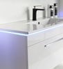 Badmöbel Set 8 Teilig 240cm Hochglanz Schwarz LED Spiegel Badezimmer Badschrank Bild 5
