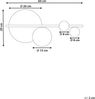 LED Wandlampe PARITA Metall Schwarz Bild 3