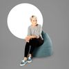 SITTING POINT only by MAGMA Sitzsack ALFA Velours Petrol XL ca. 220L Bild 4