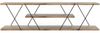 Dmora - Fernsehschrank Lysithea, Ständer für Wohnzimmerfernseher, Niedriges Wohnzimmer-Sideboard, TV-Ständerbasis, 120x30h33 cm, Schwarz und Walnuss Bild 3