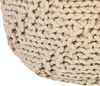 Ottomane PRIENE Beige Baumwolle 50 cm 50 cm Bild 5