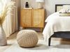 Ottomane PRIENE Beige Baumwolle 50 cm 50 cm Bild 2