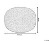 Ottomane PRIENE Beige Baumwolle 50 cm 50 cm Bild 3