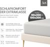 Jersey Spannbettlaken grau 90x200 - 100x200 cm Höhe bis 35cm Bild 2
