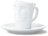 FIFTYEIGHT Espresso Mug mit Henkel 80ml - Vergnügt weiß Bild 2