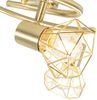 Qazqa LED Aufbaustrahler Mosh, ohne Leuchtmittel, Warmweiß, QAZQA Aufbau­spot, e14, Messing, Stahl, Modern Bild 3