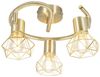 Qazqa LED Aufbaustrahler Mosh, ohne Leuchtmittel, Warmweiß, QAZQA Aufbau­spot, e14, Messing, Stahl, Modern Bild 5