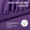CelinaTex Jersey Spannbettlaken Lucina für Kids Dreierpack 60x120-70x140 cm lila 100% Baumwolle gekämmt superweich Oeko-TEX Bild 2