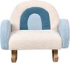 Kinderschaukelstuhl Regenbogen OMBO Bouclé Hellblau Bild 5