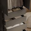 Kleiderschrank Claus Anthrazit 74 x 191.5 cm mit 4 Schubladen Vicco Bild 4