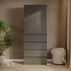 Kleiderschrank Claus Anthrazit 74 x 191.5 cm mit 4 Schubladen Vicco Bild 2