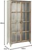 Kare Design Vitrine Kontor, 97cm, stylische Metall Vitrine im Industrial Design, große Esszimmervitrine oder ausgefallene Wohnzimmervitrine, (H/B/T) 187 x 97 x 39 cm Bild 3