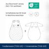 Alvi Kombi-Schlafsack | Ganzjahres Baby-Schlafsack 2-teilig | Innensack mit Ärmel & gefütterter Außensack | Temperaturen von 15 bis 30°C, Größe:110, Design:Zootiere puderblau Bild 4