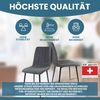 Albatros Esszimmerstühle 4er Set GARDA anthrazit - Komfortabler Polsterstuhl für Modernes und Stilvolles Design am Esstisch - Küchenstuhl oder Stuhl Esszimmer, hohe Belastbarkeit bis 110kg Bild 5