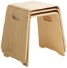 Home4You Sitzhocker Stapelhocker, Birkenholz, mit Griffen, H 47 cm (Set, 6 St), Breite 48 cm, braun, bis max. 80 kg Bild 5