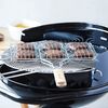 Barbecook Hamburgergrill perfekt für die zubereitug von 6 burgern, aus Chrom und Holz, 35x23 cm, Silber,holzfarbe Bild 2