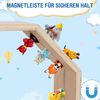 Todeco Tonie-Regal für Toniebox und Toniefiguren, Magnetische Aufbewahrung für 60-70 Tonie, Wandregal und Schreibtischregal, Kinderregal für Mädchen & Jungen, Achteck Bild 4