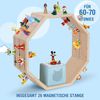 Todeco Tonie-Regal für Toniebox und Toniefiguren, Magnetische Aufbewahrung für 60-70 Tonie, Wandregal und Schreibtischregal, Kinderregal für Mädchen & Jungen, Achteck Bild 3