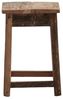 Rustikaler Sitzhocker aus recyceltem Altholz 50x45x30 cm Landhaus Chalet-Stil massivum Bild 5