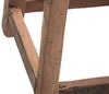 Rustikaler Sitzhocker aus recyceltem Altholz 50x45x30 cm Landhaus Chalet-Stil massivum Bild 4