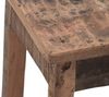 Rustikaler Sitzhocker aus recyceltem Altholz 50x45x30 cm Landhaus Chalet-Stil massivum Bild 3