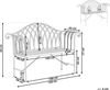 Gartenbank MILAZZO 130 cm Metall Schwarz Bild 3
